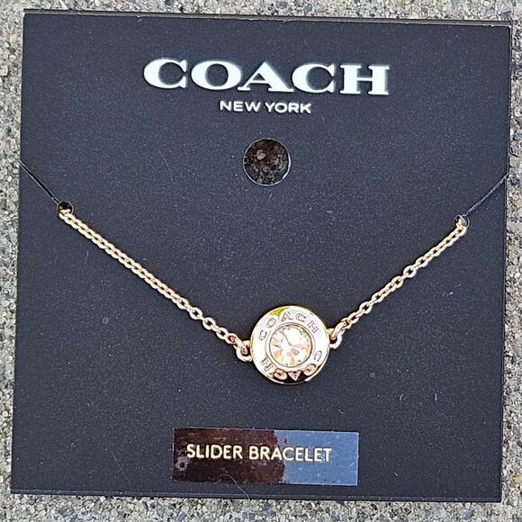 Coach Rose Gold slider bracelet New msrp $78 - Picture 7 of 16